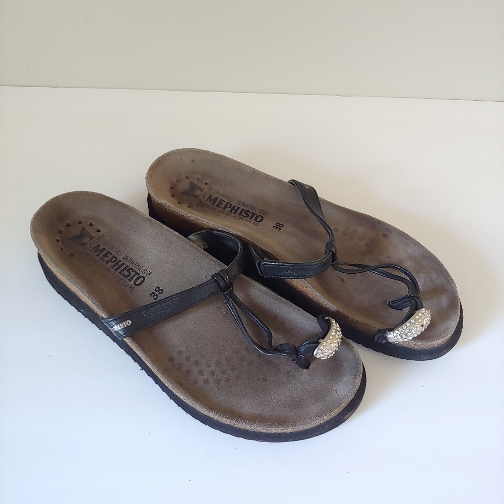 Mephisto Hatty Sandal Leather Size 7.5 - Picture 5 of 15